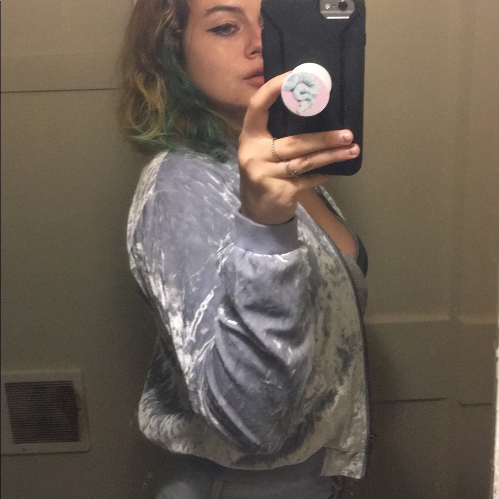 Cloud chaser blue velvet jacket. 💙